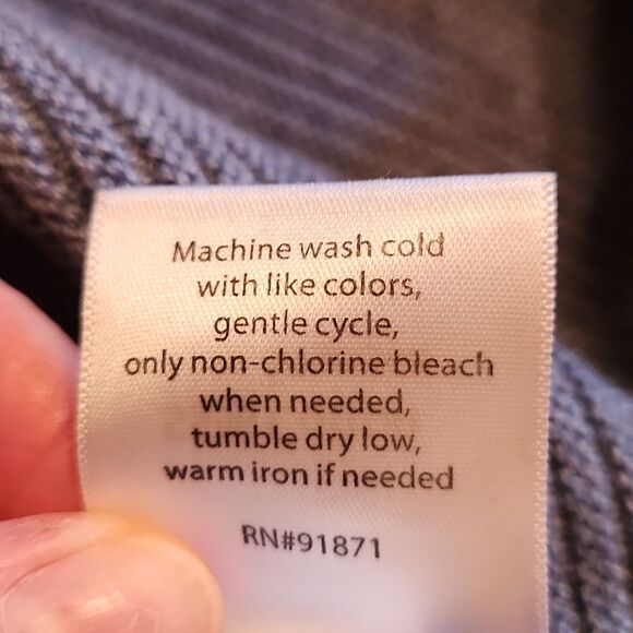 Sahalie Mock Neck Oversized Ribbed Knit Sweater, Medium, Blue - Picture 7 of 7